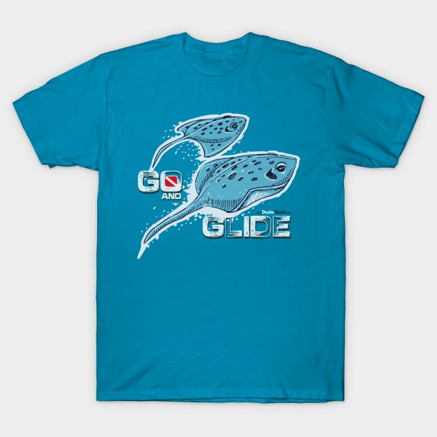 Stingray Dive: Go and Glide T-Shirt by Dustin Resch